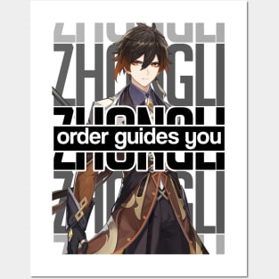 ZHONGLI order guides you Genshin Impact Posters and Art